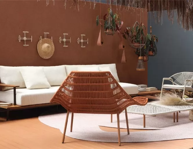 Apontada como tendência para 2022, terracota dá o tom ao projeto DonaFlor Varanda Argila e os produtos da nova coleção