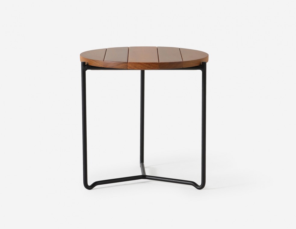 Mesa Lateral Tampo em Madeira - Flora