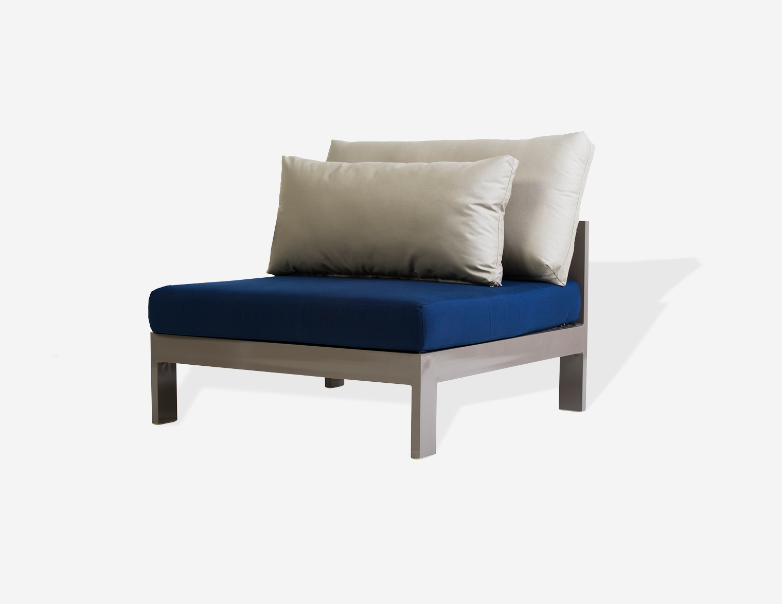 Armchair without armrests