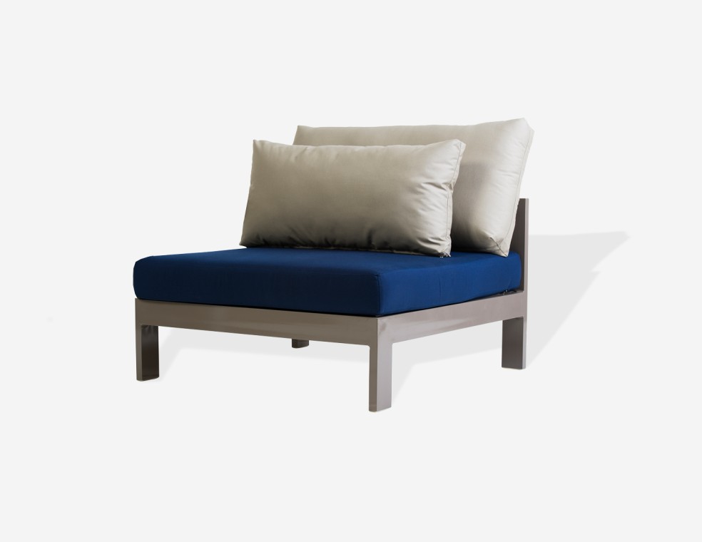 Armchair without armrests